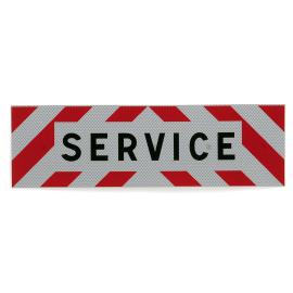 Adhesive XL sign for SERVICE (visible at 500 meters)